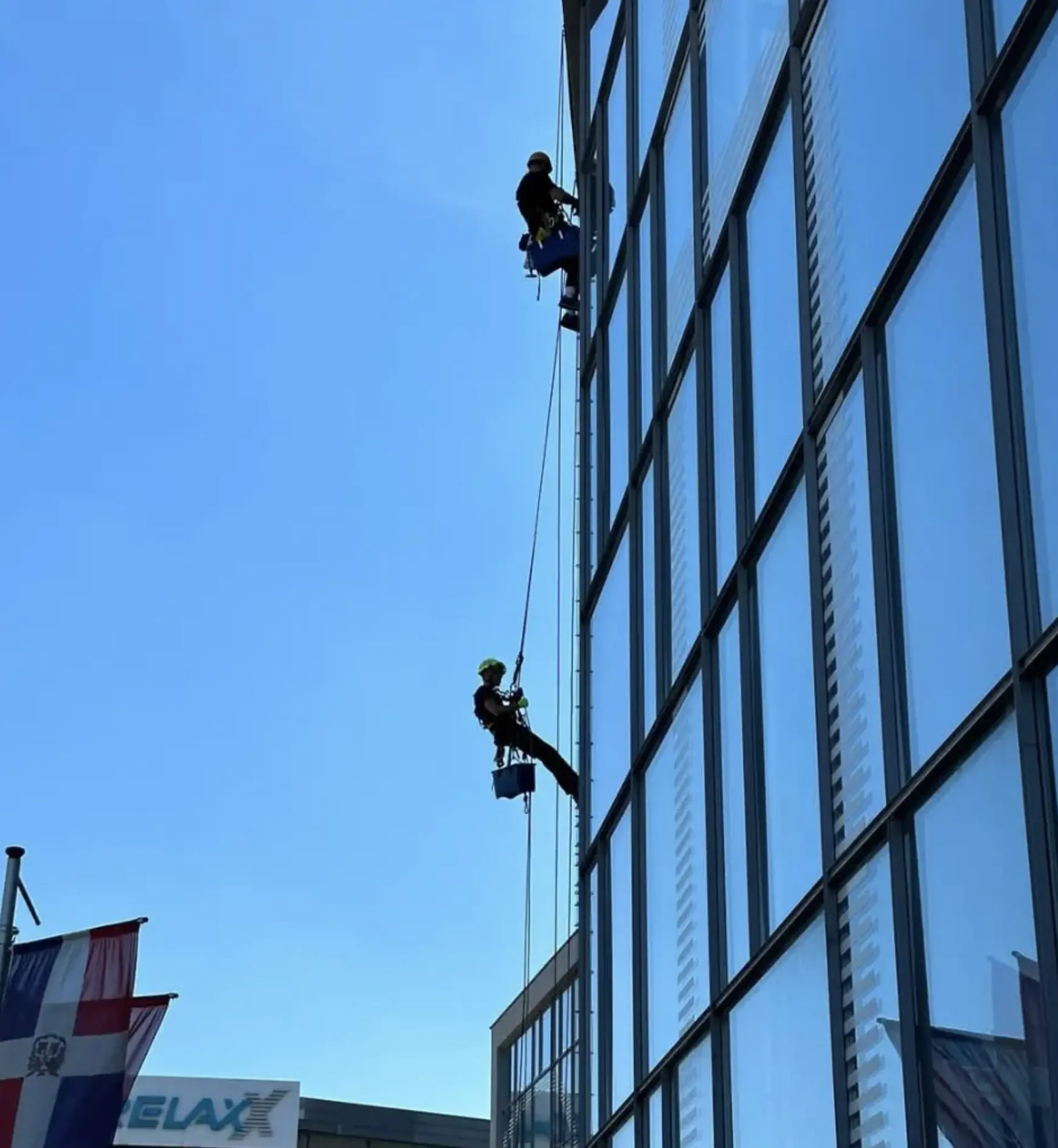high-rise window cleaning safety